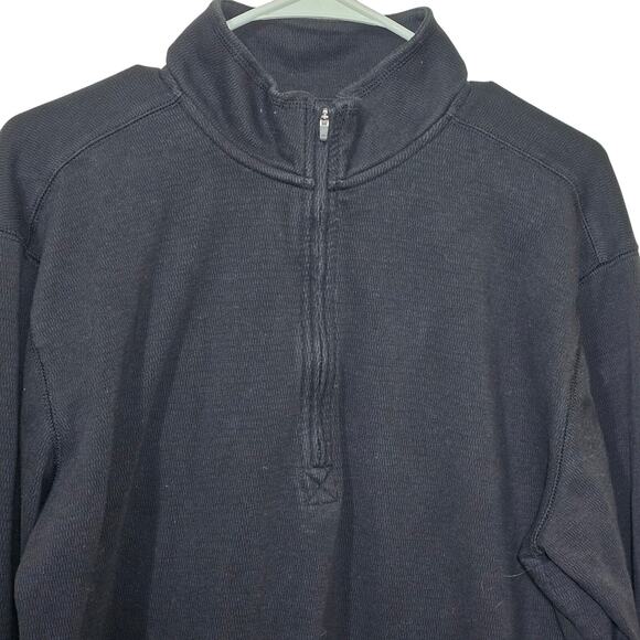 Carhartt Relaxed Fit Thermal Pullover 1/4 Zip Black Long Sleeve Great Condition - Picture 3 of 5